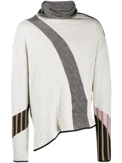 Shop Kiko Kostadinov Asymmetric Sweater In White