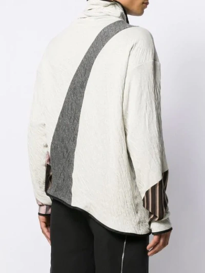 Shop Kiko Kostadinov Asymmetric Sweater In White