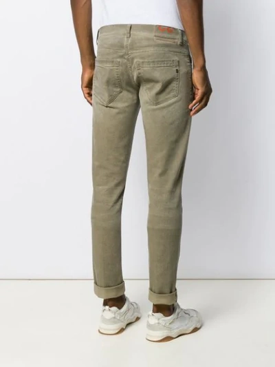 Shop Dondup Slim Fit Jeans In Neutrals