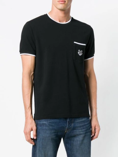 Shop Kenzo Tiger Pocket T-shirt In Black