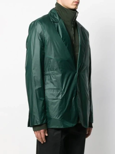 Shop Acne Studios Jace Ny Rip Single-breasted Suit Jacket In Green