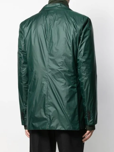 Shop Acne Studios Jace Ny Rip Single-breasted Suit Jacket In Green