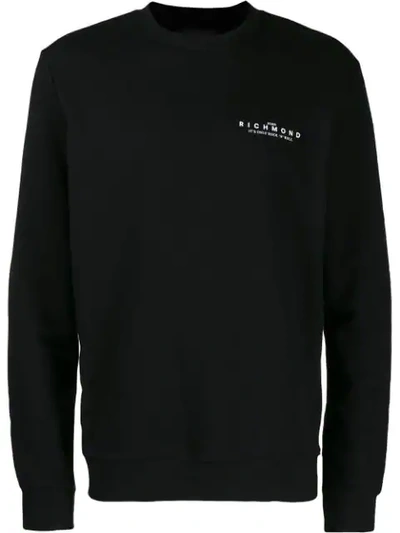 JOHN RICHMOND PRINTED LOGO SWEATSHIRT - 黑色