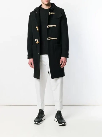 Shop Ami Alexandre Mattiussi Crew Neck Oversize Fit Double Face Rib Sweater In Black