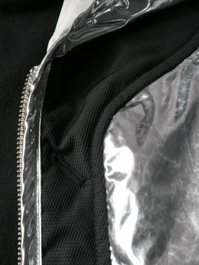 Shop Ambush Metallic Down Jacket In Grey