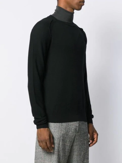 Roberto Collina Cotton Sweater In Black In Black