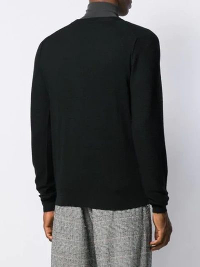 Roberto Collina Cotton Sweater In Black In Black