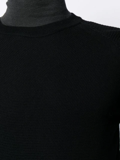Roberto Collina Cotton Sweater In Black In Black