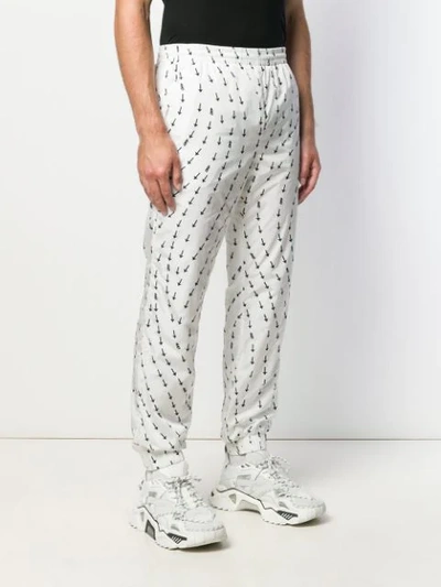 Shop Off-white Arrow Print Track Pants In 0100 White No Color