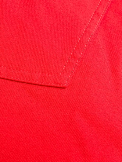 Shop Comme Des Garçons Shirt Workwear Trousers In Red