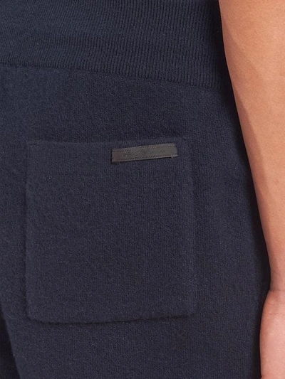 Shop Prada Elasticated-waist Track Pants In Blau