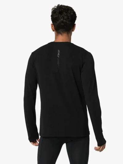 Shop 2xu Heat Long-sleeve T-shirt In Black