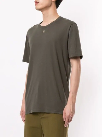 Shop Craig Green Embroidered Hole Detail T-shirt In Green