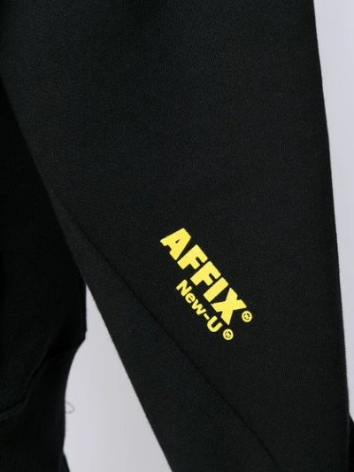 Shop Affix Contrast Logo Bomber Jacket In Black