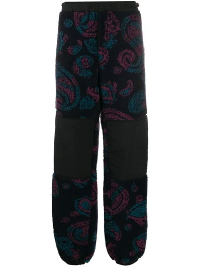 Shop Aries Paisley Print Track Pants In Blue