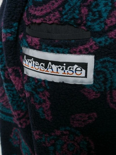 Aries Paisley Fleece Track Pants In Blue