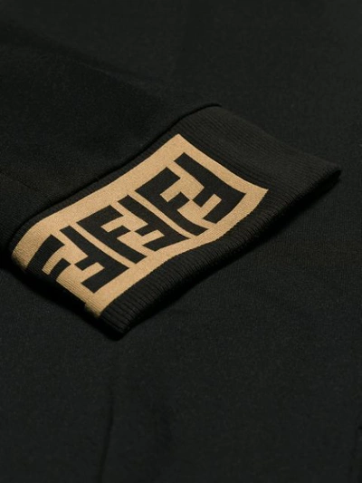 Shop Fendi Ff Logo Track Pants In Black