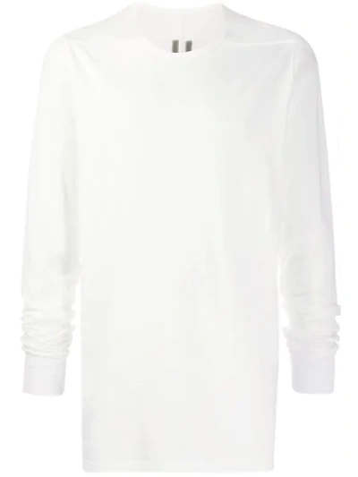 Shop Rick Owens Drkshdw Long Sleeved Sweatshirt In White