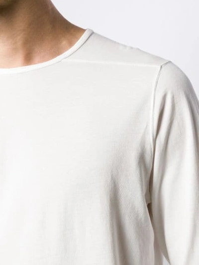 Shop Rick Owens Drkshdw Long Sleeved Sweatshirt In White