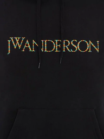 JW ANDERSON LOGO刺绣套头衫 - 黑色