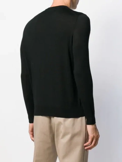 Ballantyne Crew Neck Jumper In Black