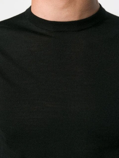 Ballantyne Crew Neck Jumper In Black