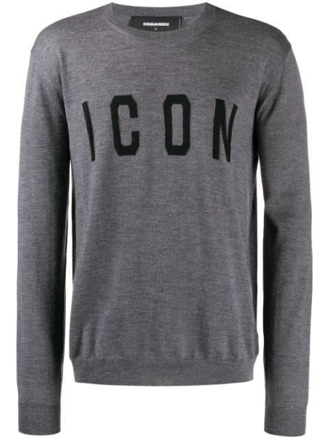 Dsquared2 Icon Knit Jumper In Grey | ModeSens