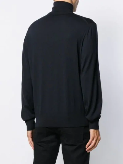 Shop Tom Ford Rollneck Jumper In Blue