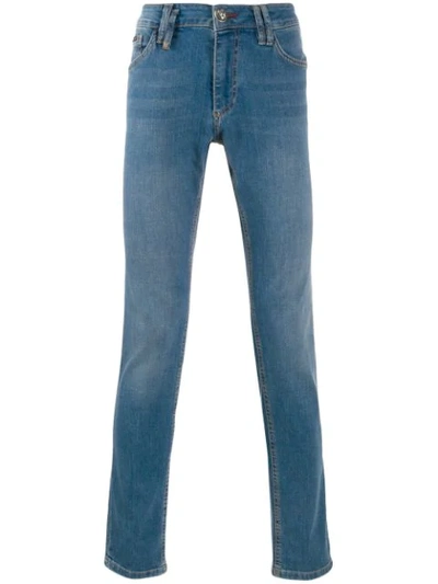 Shop Philipp Plein Slim-fit Jeans In Blue