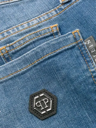 Shop Philipp Plein Slim-fit Jeans In Blue