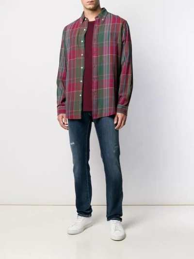 Shop Polo Ralph Lauren Plaid Shirt In Pink