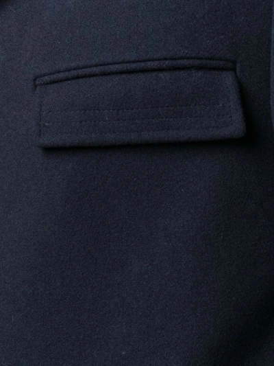 Shop Thom Browne Single Breasted Coat - Blue
