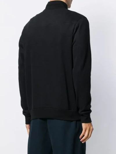 Shop Paul & Shark Half Zip Sweatshirt In Black