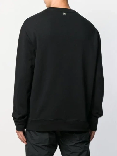 Shop Versace Medusa Print Sweatshirt In Black