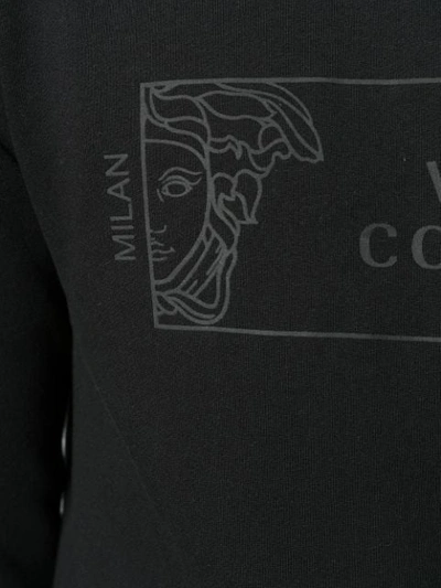 Shop Versace Medusa Print Sweatshirt In Black