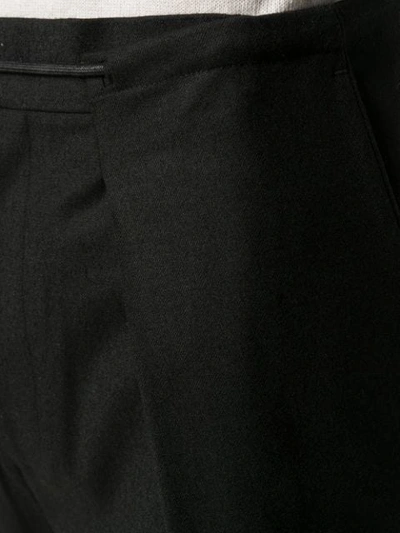 Shop Juunj Layered Tapered Trousers In Black