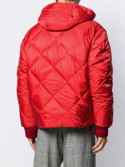 GUCCI REVERSIBLE DOWN JACKET - 红色