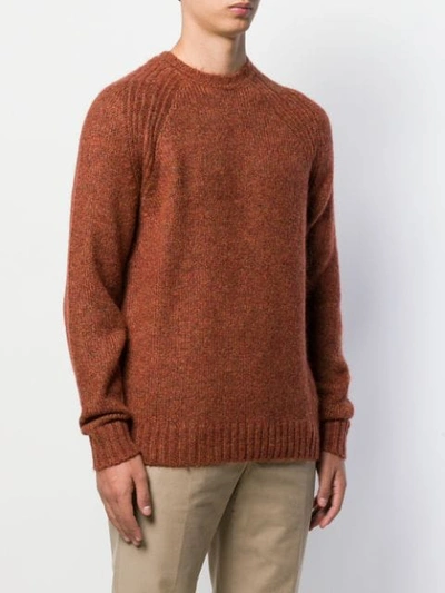 Shop Alex Mill Long Sleeve Knit Jumper In Brown
