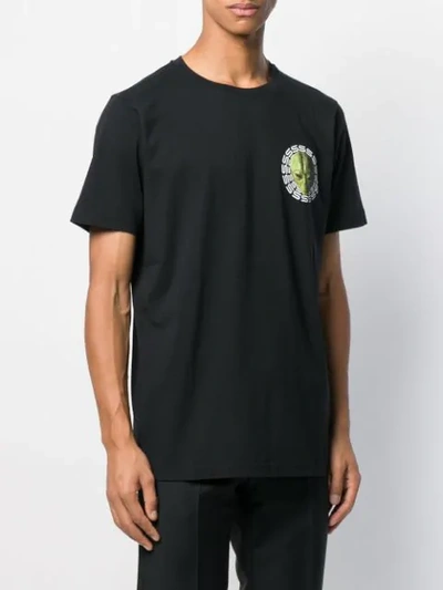 Shop Sss World Corp Printed Relaxed-fit T-shirt In Black