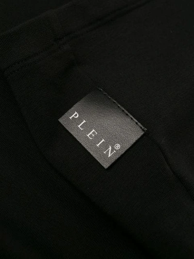 Shop Philipp Plein Embroidered T-shirt In Black
