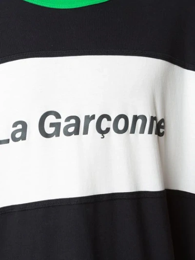 Shop À La Garçonne Logo Print Oversized T-shirt In Black