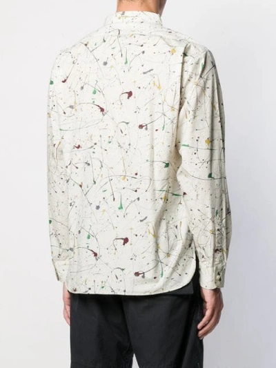 NEIGHBORHOOD PAINT SPLATTER EFFECT SHIRT - 大地色