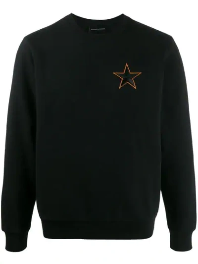 Shop Emporio Armani Star In Black