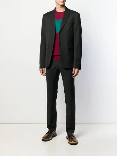 Shop Etro Tailored Straight Leg Trousers In 0001 Black