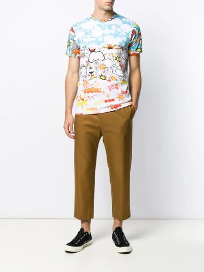 Shop Comme Des Garçons Shirt Comic Print T-shirt In Blue