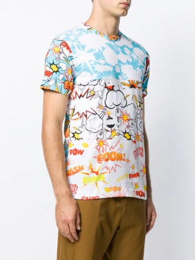 Shop Comme Des Garçons Shirt Comic Print T-shirt In Blue