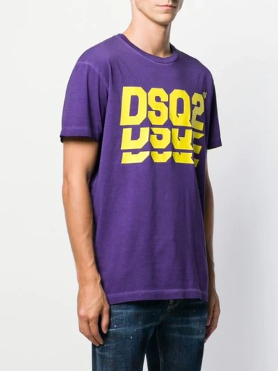 Shop Dsquared2 Dsq2 T-shirt In Purple