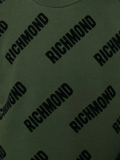 Shop John Richmond Branded Sweatshirt In Grey
