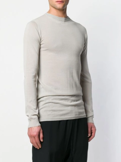 Shop Rick Owens Biker Level Sweatshirt In Grey