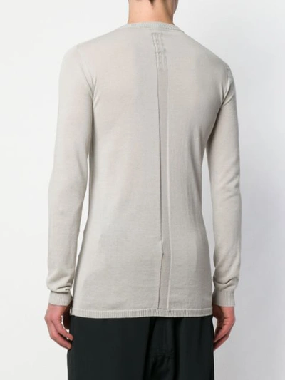 Shop Rick Owens Biker Level Sweatshirt In Grey